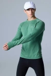 Cozy Zero Tech Merino Classic Fit Long Sleeve Top In Smoke Green