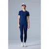 Cozy Zero Tech Merino Light Weight Daily Tee In Poseidon