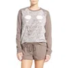 Cozy Zoe 'cuddle Buddies' Terry Pajamas In Brown