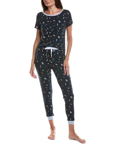 Cozyland By Morgan Lane 2pc Baby Jean Jogger Set In Multi