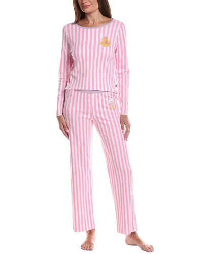 Cozyland By Morgan Lane 2pc Glinda Striped Pajama Set In Multi