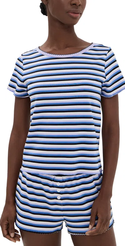 Cozyland By Morgan Lane Baby Jean Tee Winter In Blue