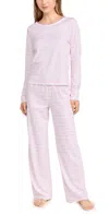 Cozyland By Morgan Lane Ellie Pj Set Candy Cane In Candy Cane