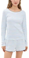 COZYLAND BY MORGAN LANE ELLIE TEE CLOUD STRIPE