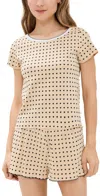 Cozyland By Morgan Lane Short Suzie Pj Set Latte In Latte