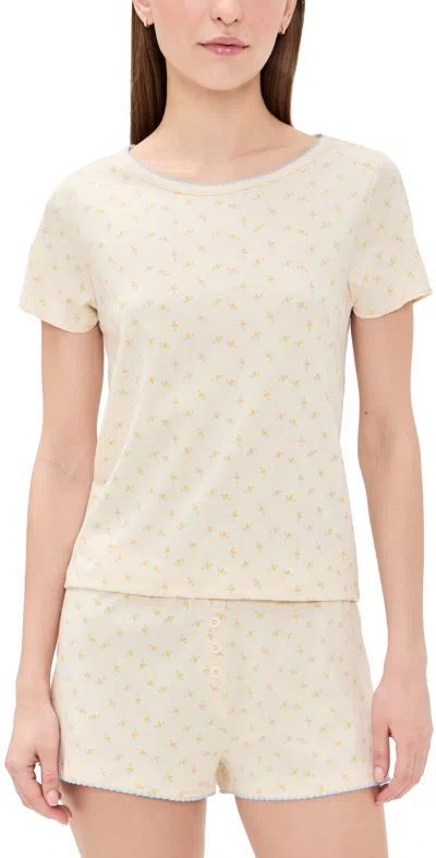 Cozyland By Morgan Lane Suzie Pajama Set Bizzy Bees In Neutral