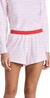 Cozyland By Morgan Lane Tate Shorts Candy Cane Xl In Candy Cane