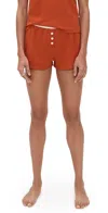 Cozyland By Morgan Lane Tate Shorts Rust In Orange