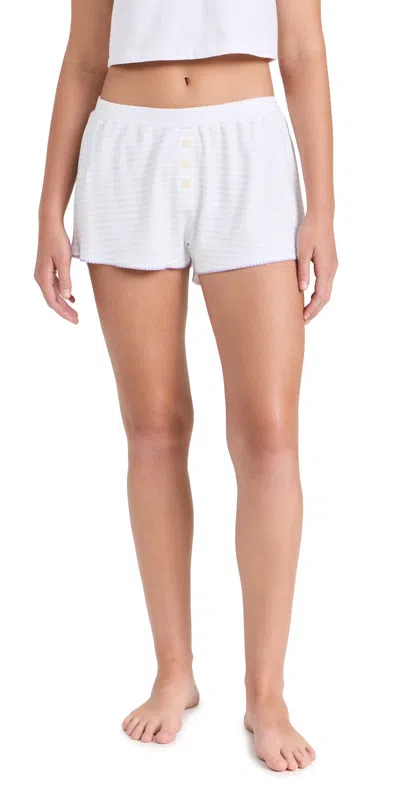 Cozyland By Morgan Lane Tate Shorts In Sky Stripe