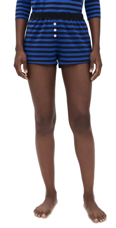 Cozyland By Morgan Lane Tate Shorts Stormy In Blue