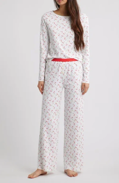 Cozyland Ellie Cherry Pie Pima Cotton Pajamas In Multi