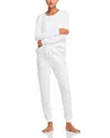 Cozyland Evan Pointelle Pajama Set In Chalk