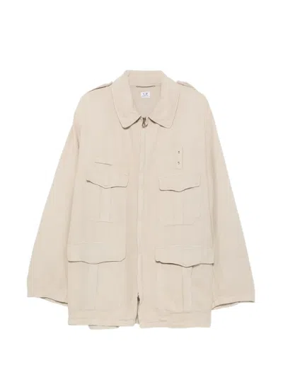 Pre-owned C.p. Company 2000s Field Jacket In Neutrals