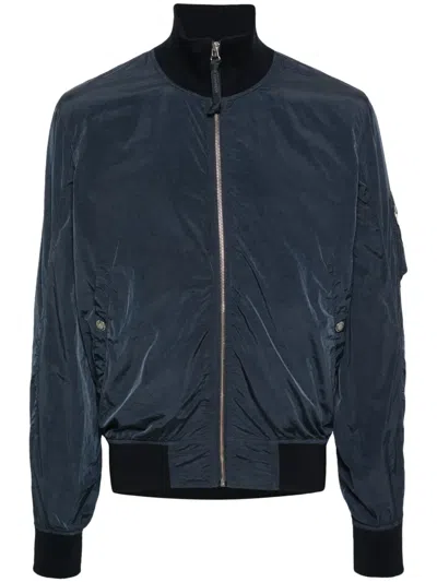 Pre-owned C.p. Company 2010s Lightweight Bomber Jacket In Blue