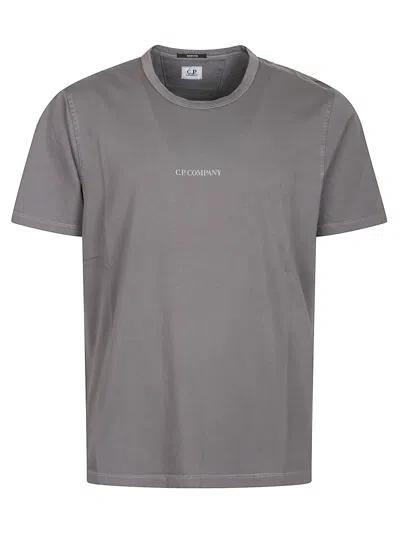 C.p. Company 24/1 Jersey Logo T-shirt In Gray