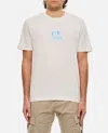 C.p. Company Cream Cotton T-shirt In White