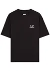 C.p. Company C.p.company Logo-print Short-sleeve Tee In Black