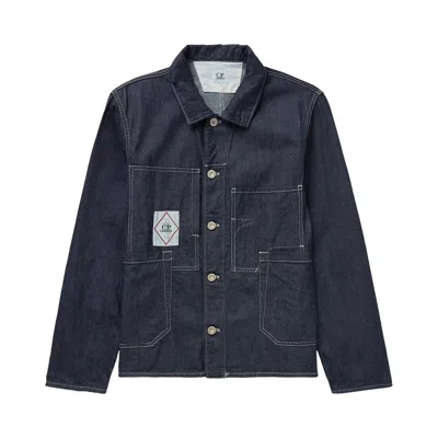Pre-owned C.p. Company 3/1 Chore Jacket 'denim' | Blue | Men's Size M