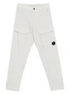 C.p. Company Lens-detail Trousers In 灰色