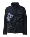 C.p. Company 50 Fili Gum Lens-detailed Jacket In Black