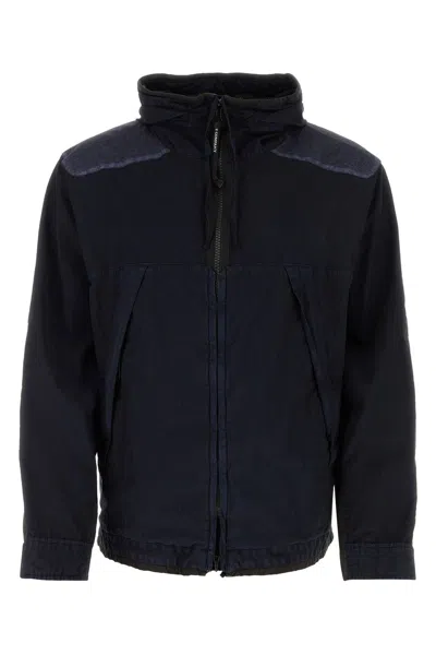 C.P. COMPANY GIUBBINO IN MISTO COTONE BLU NOTTE UOMO