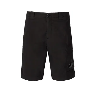 C.p. Company Stretch Cargo Bermuda Shorts In Black