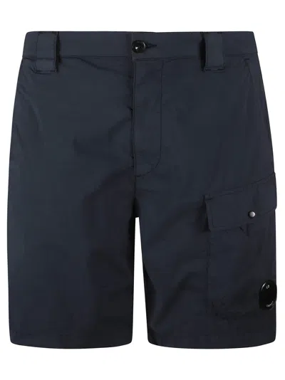 C.p. Company 50 Fili Stretch Cargo Shorts In Inchiostro