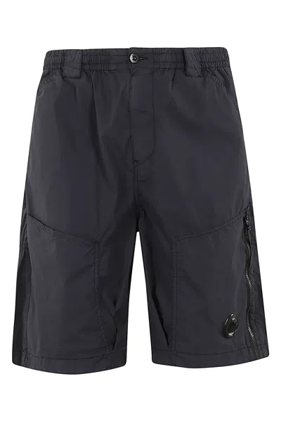 C.p. Company 50 Fili Stretch Shorts In Black