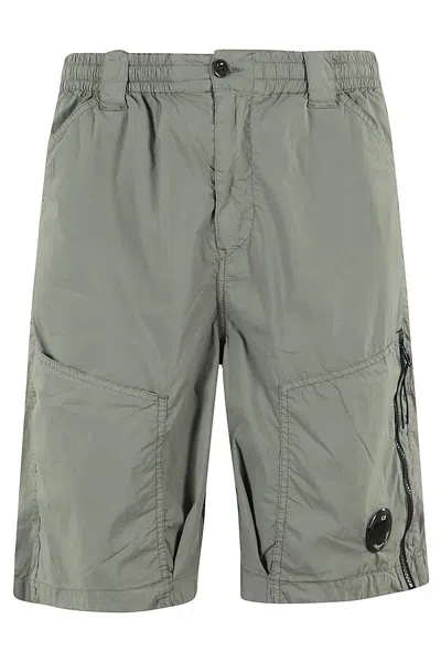 C.p. Company 50 Fili Stretch Shorts In Gray