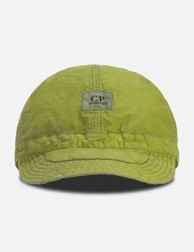 C.p. Company 50 Fili Wax Cap In Green