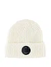 C.p. Company Cp Company Accessories Knit Cap In Extrafine Merino Wool In Neutral