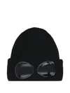 C.p. Company Accessories Knit Cap In Extrafine Merino Wool In Black