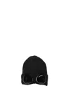 C.p. Company Accessories Knit Cap In Extrafine Merino Wool In Black