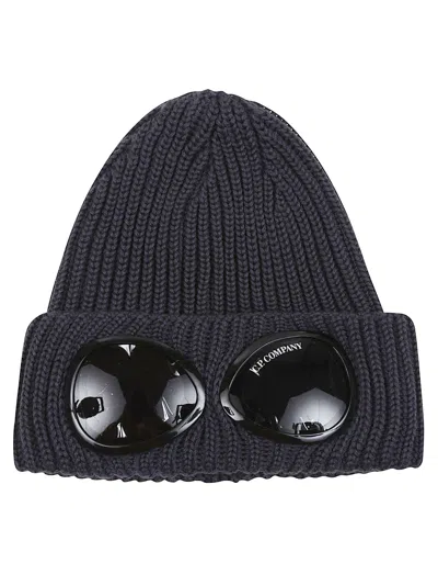 C.p. Company Accessories Knit Cap In Extrafine Merino Wool In Gray