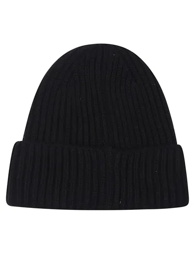 C.p. Company Accessories Knit Cap In Extrafine Merino Wool In Blue