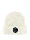 C.p. Company Cp Company Accessories Knit Cap In Extrafine Merino Wool In Neutral