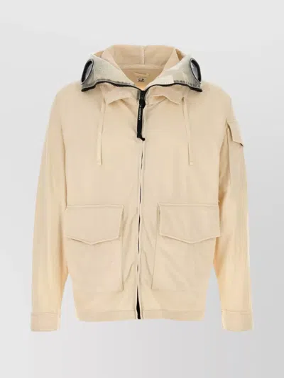 C.p. Company C.p.company Ivory Nylon Explorer Jacket In Neutral