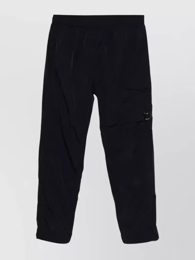 C.p. Company Adjustable Waist Cargo Pants In Black
