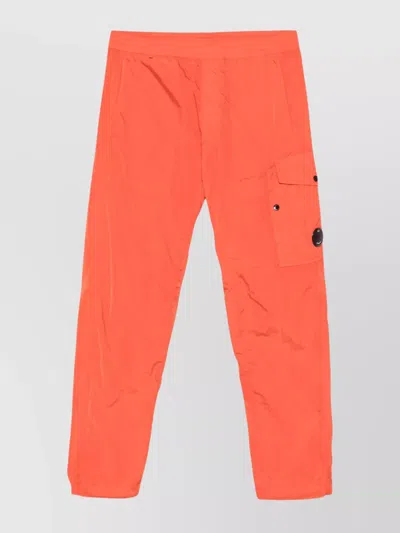 C.p. Company Adjustable Waist Cargo Pants In Orange