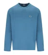 C.p. Company Aegean Blue Long Sleeved T-shirt In Blue
