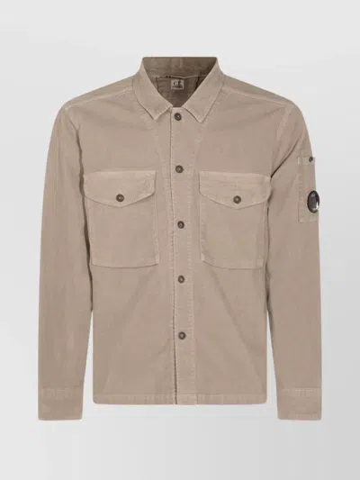 C.P. COMPANY ARM PATCH CHEST POCKETS LONG SLEEVES
