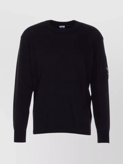 C.P. COMPANY ARM PATCH DETAIL CREWNECK SWEATER