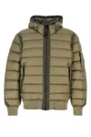 C.p. Company Army Green Nylon Down Jacket In Green