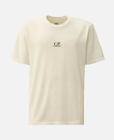 C.p. Company Artwork Logo T-shirt In Neutral