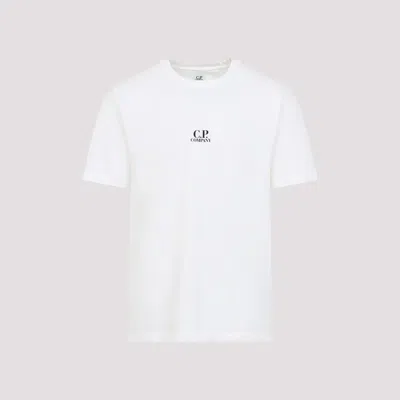 C.p. Company Artwork Logo T-shirt In White