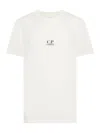 C.p. Company Cotton Crew Neck T-shirt With Graphic Print In White
