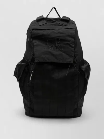 C.p. Company Backpack Featuring Embroidered Logo Top Handle