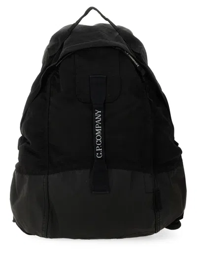 C.p. Company Backpack With Logo In Black