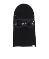C.p. Company Goggle-detail Wool Balaclava In Black