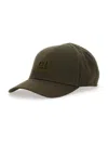 C.p. Company Green Baseball Cap With Logo Embroidered On The Front In Cotton Man In Green